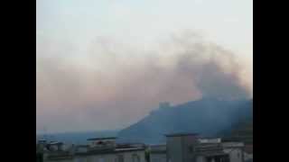 preview picture of video 'Incendio in Scauri di Minturno - località Monte d'Oro'