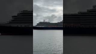 Cunard Queen Victoria sailing out of Southampton #cunard #queenvictoria #shorts