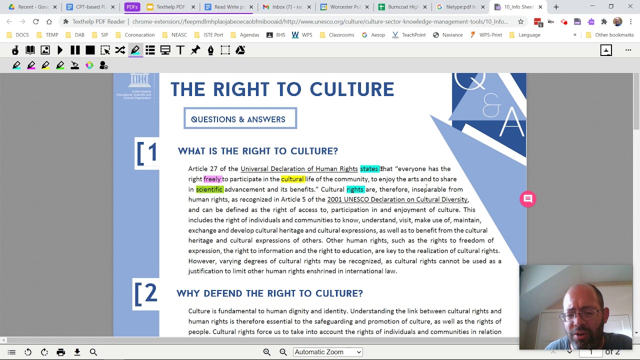Texthelp PDF Vocabulary