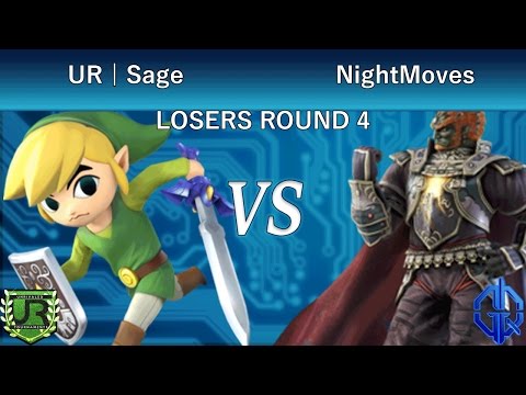 Gamers HQ Pre Season  LOSERS ROUND 4 - UR | Sage (Toon Link) vs NightMoves (Ganondorf)