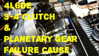 4L60E 3/4 Clutch Failure Cause & Fix Rear Planetary Blown Reasons & Repair Teflon Sealing Rings How
