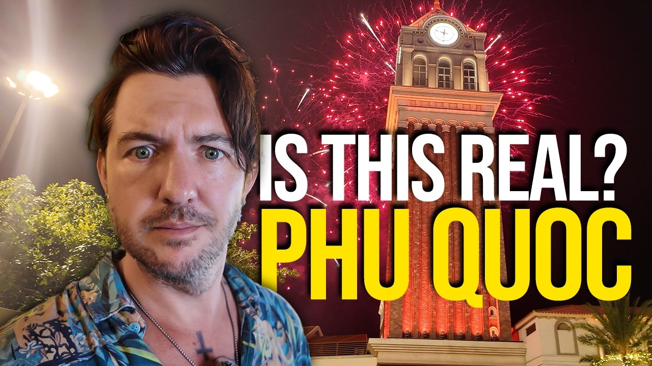 Phu Quoc Sunset Town at night