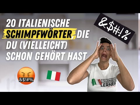 20 italienische Schimpfwörter, die du (vielleicht) schon gehört hast 🇮🇹😅 | Italienisch lernen