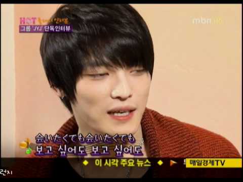 110211 JYJ -  Jaejoong singing Wasurenaide in mbn