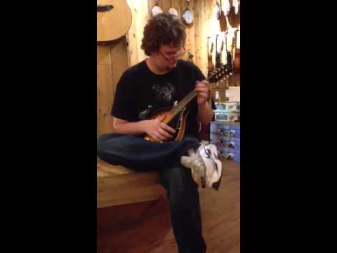 Nick Klepin (keltic) first time playing a mandolin.