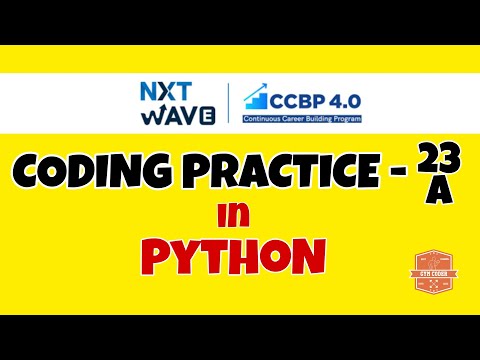 Coding Practice 23a Python Nxtwave Ccbp Code Solutions By Gym Coder Python Cp Series