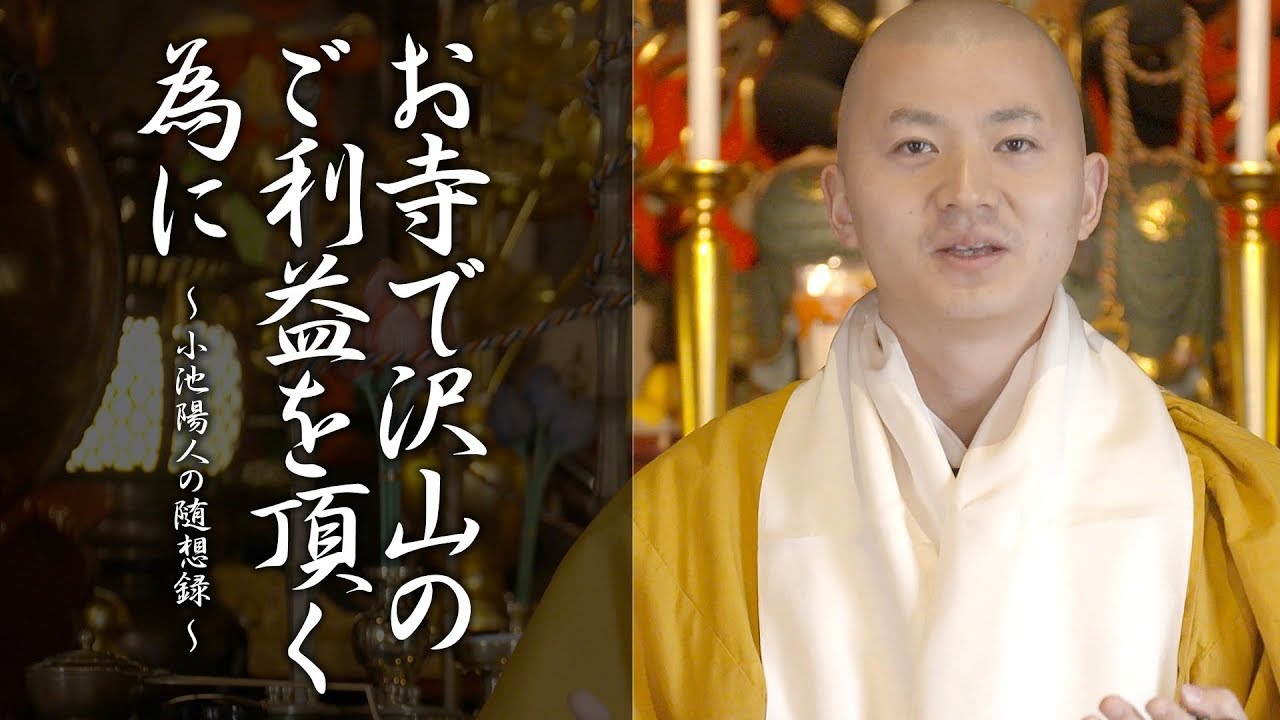 【初詣、お寺で沢山のご利益を頂く為に】#法話 #小池陽人の随想録 #仏教 #教え