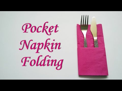 Pocket Napkin Folding | Jednostavno i brzo savijanje salveta