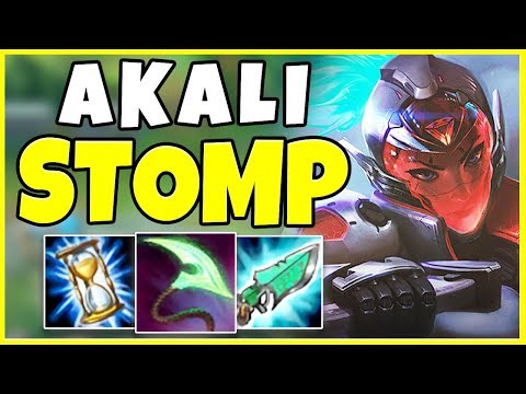 NEAR FLAWLESS AKALI GAME (INSANE STOMP) - League of Legends