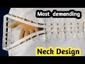 Most Demanding Kurti V Neck Design With Pearls Easy Stitching By Nisa World