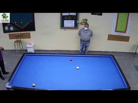 LLIGA DE 3 BANDES 3ªDIVISION GRUP "B"  C.B.CANET(SERGI MONTIEL)-C.B.MANRESA (EVA MARIA HERMIDA)