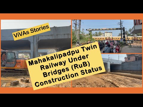 Stato di costruzione della ferrovia gemella Mahakalipadpu sotto i ponti (RuB) (@ViVAsStories1983)...