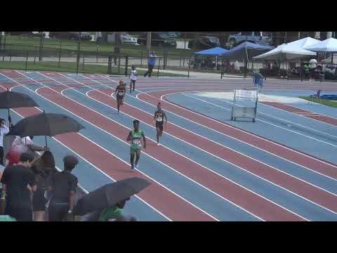 Girls 400 Meter Dash 12 years old Section 1 Finals 2019 AAU Gold Coast District Qualifier