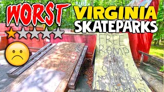 5 TERRIBLE Virginia Skateparks (Yikes!) | Virginia Skateboarding 2022