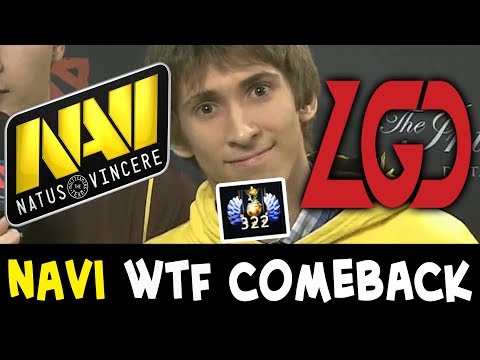 NaVi comeback from total STOMP vs LGD — Dendi lucky 322 rank