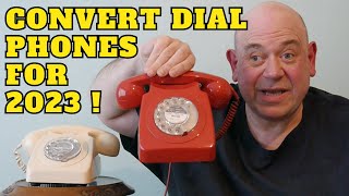 How to Convert a Vintage Dial Telephone for use on BT ( Red 1974 GPO 746 )