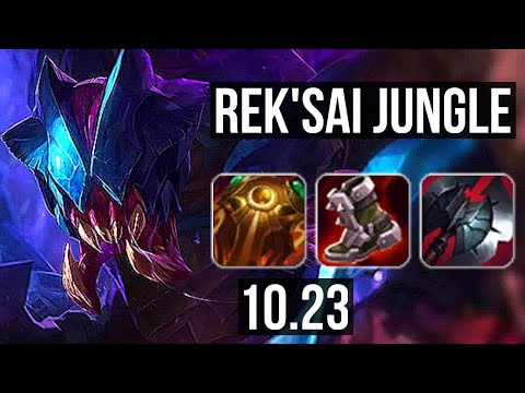REK'SAI vs KHA'ZIX (JUNGLE) | Rank 5 Rek'Sai, 4/1/8 | BR Challenger | v10.23