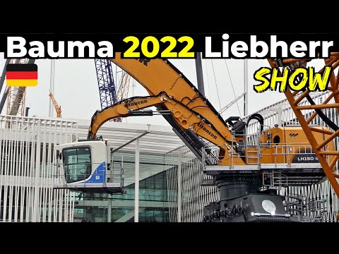Liebherr at Bauma 2022 - Show at Messe München - Mastodontic LH 150 M Gantry Port Litronic