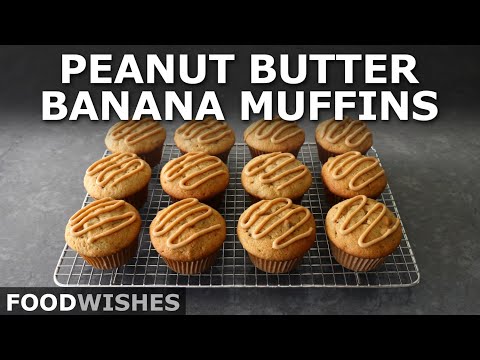 Peanut Butter Banana Muffins with Chocolate Chips | Food Wishes