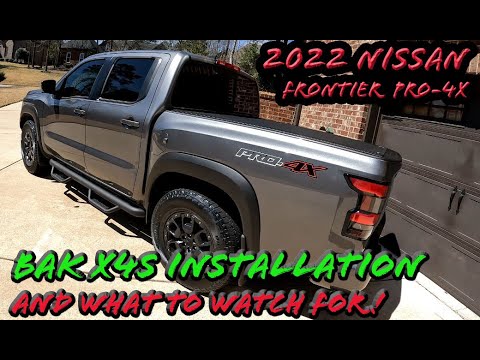BAK X4S Revolver Tonneau Cover INSTALLATION on a 2022 Nissan Frontier PRO-4X