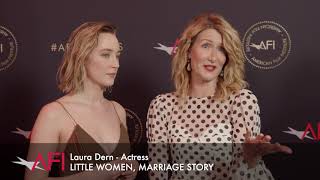 Saoirse Ronan and Laura Dern talk about LITTLE WOMEN at AFI AWARDS 2019