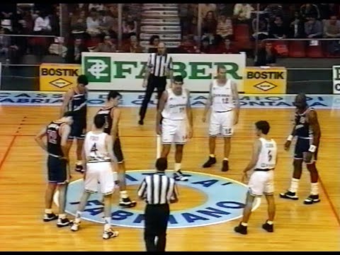 A2 1996/'97 Faber Fabriano Basket - Bini Viaggi Livorno 85-86