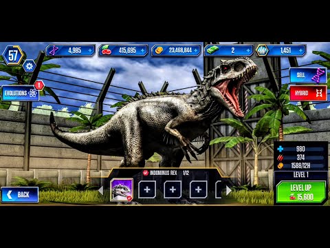 Unlocking INDOMINIS REX Hybrid - JUASSIC WORLD THE GAME