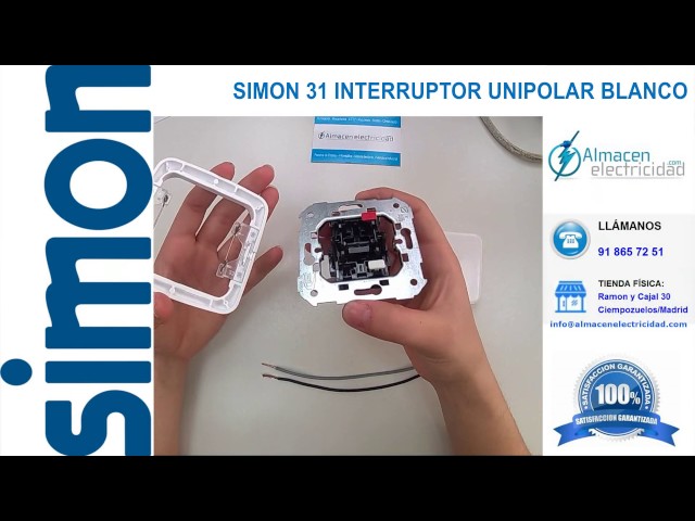 Vídeo relacionado con Simon 75101-39 Simon-75101-39 Interruptor unipolar s-75 Ref. 6557539001, 250 V, Blanco
