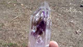 preview picture of video 'Large Branberg Amethyst Quartz Crystal Point'