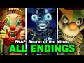 FNAF Secret Of The Mimic ALL Endings Bad True And Secret Showcase