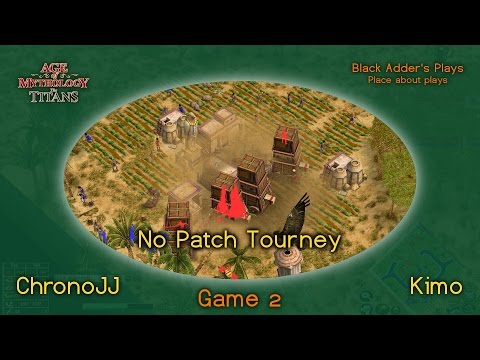 No Patch Tourney, R1 - ChronoJJ vs. Kimo, Game 2 - Ra Mirror on Watering Hole - Age of Mythology: TT