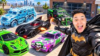 تحولت إلى باتمان وسرقت سيارات الأبطال الخارقين في GTA 5! 😱🔥