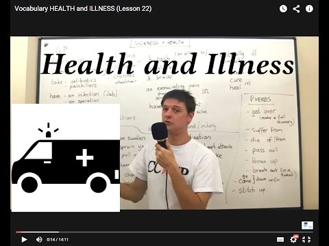 Vocabulary HEALTH and ILLNESS (Lesson 22)