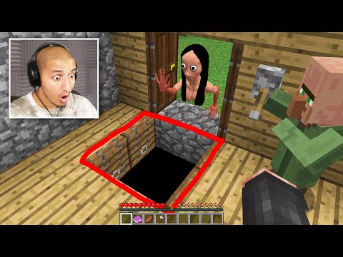 TRAPPING MOMO IN MINECRAFT... (SCARY)