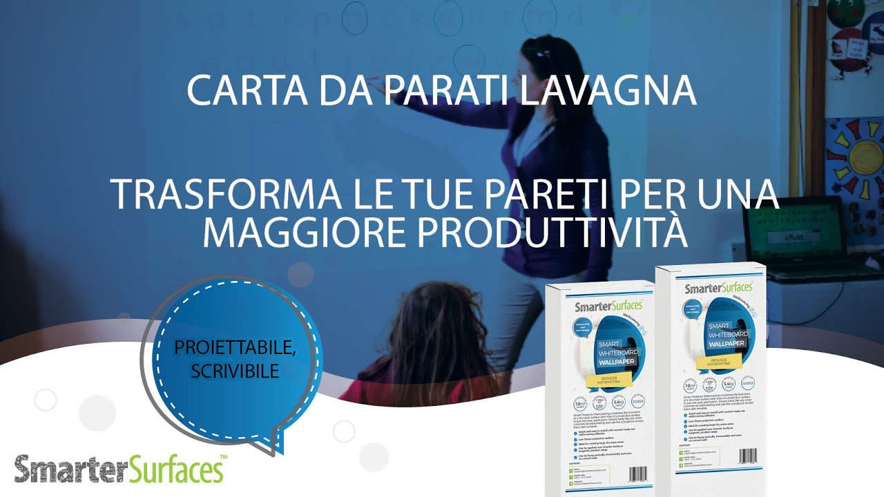 Configurazione della sala riunioni elegante e ideale | Schermo del proiettore scrivibile