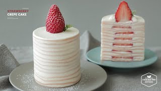 딸기 크레이프 케이크 만들기 : Strawberry Crepe Cake Recipe | Cooking tree
