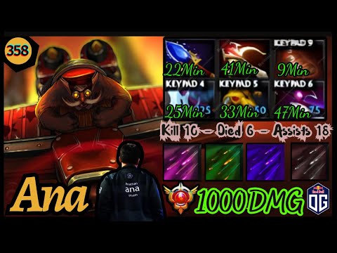 Ana Gyrocopter the HARD CARRY Perspective 1000 DMG | Dota 2 Pro GamePlay | Ana Stream Moment 358