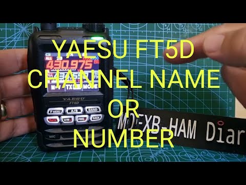YAESU FT5D - Display Channel Name or Number