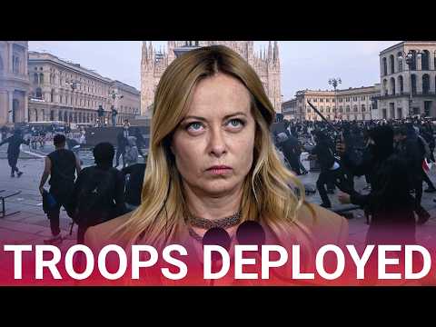 Furious Giorgia Meloni deploys 500 troops to ‘defend Milan’ from violent rioter carnage