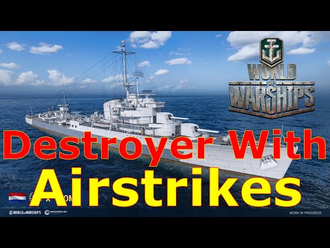 World of Warships- An Insane New Destroyer Equipped With Airstrikes?!