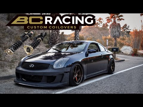 G35 Coupe gets NEW BC RACING coilovers!