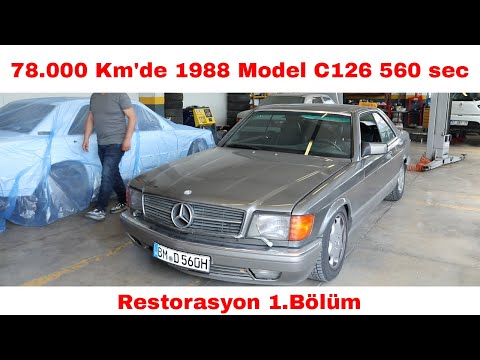 560 SEC RESTORASYON - ALMANYA PLAKALI SADECE 78.000 KM'de - 1.Bölüm