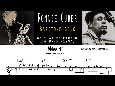Ronnie Cuber - Moanin' full Baritone solo transcription (with the Charles Mingus Big Band)