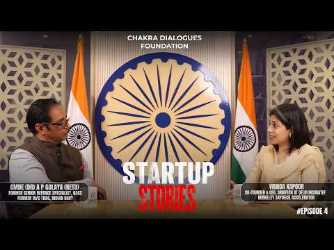 CDF Presents: Startup Stories | Vrinda Kapoor in Conversation with Cmde A.P. Golaya (Retd.)