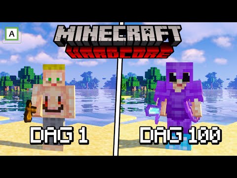 Jeg overlevde hundre dager i HARDCORE Minecraft
