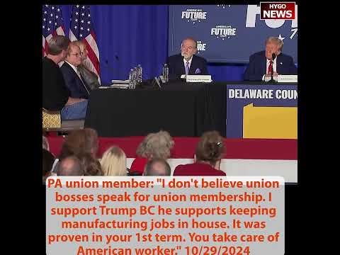 PENNSYLVANIA VOTER: Puerto Rico LOVES you! Penn union member: union bosses not speak for union