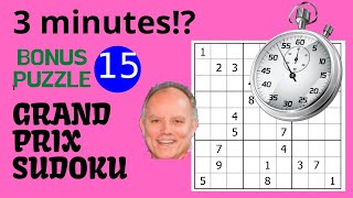 A 3-minute puzzle? Classic GP Sudoku