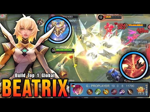 100% UNSTOPPABLE!! 19 Kills Beatrix Monster Gold Laner!! - Build Top 1 Global Beatrix ~ MLBB