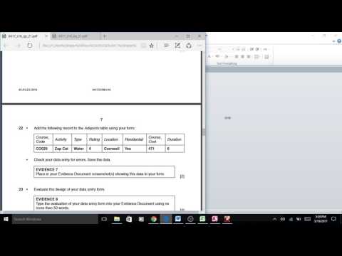0417 - IGCSE ICT - Summer 2016 - Paper 21 (Part 2 DB)