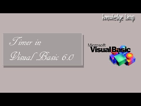 Tutorial 5 Timer In Visual Basic 6 0